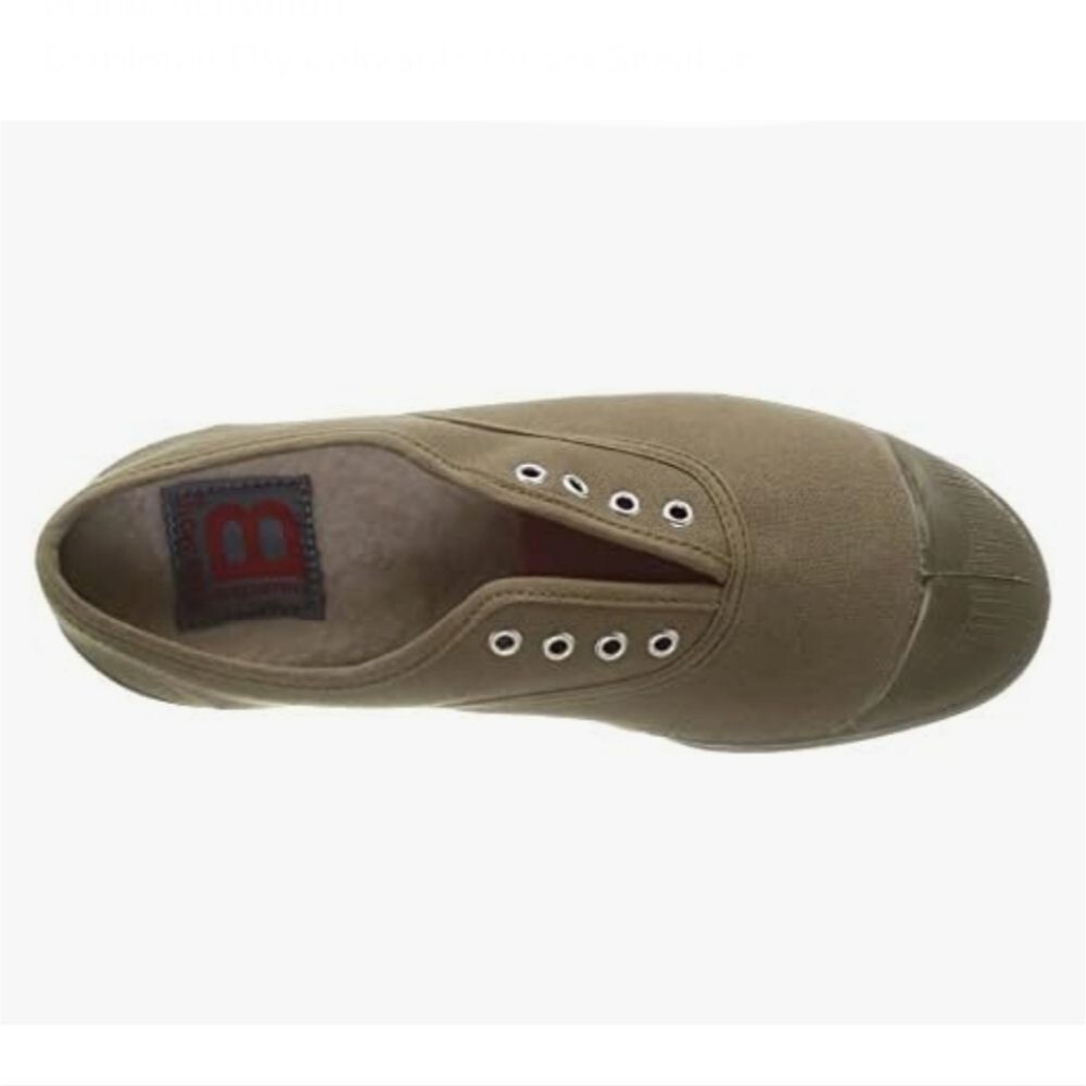 EUC Bensimon Elly Colorsole Unisex Sneakers Tennis Shoes, Olive Green, Sz 3Y